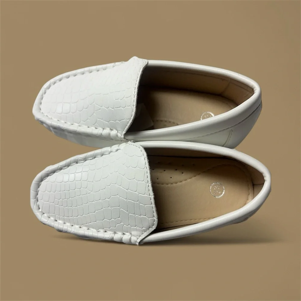 Elephantito New EU23 Toddler 6.5 Boys Leather White Loafers Wedding Easter